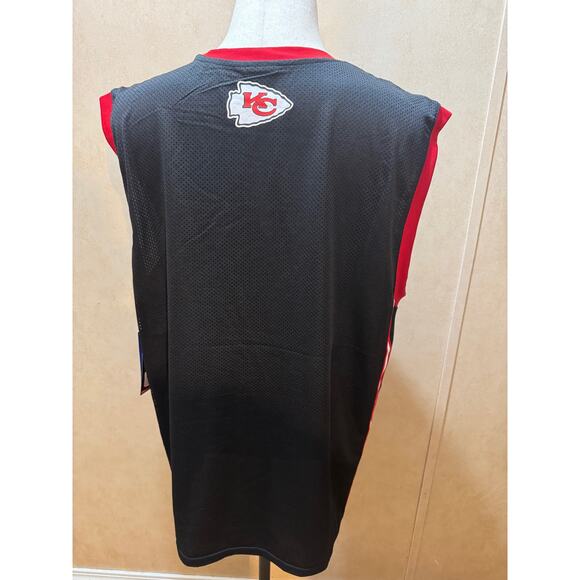 Ultra Game Kansas City Chiefs XXL Black Mesh Jersey NWT Sleeveless NFL Shirt - Picture 4 of 6